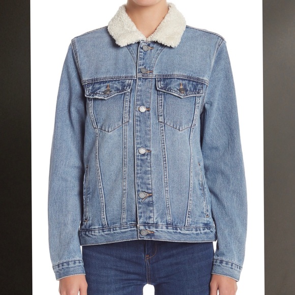 Blank NYC Jackets & Blazers - Blank NYC Faux Shearling Denim Jacket XS